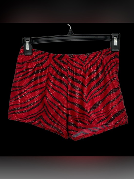 Pizzazz Pants - Pizzazz Red and Black Zebra Print Shorts